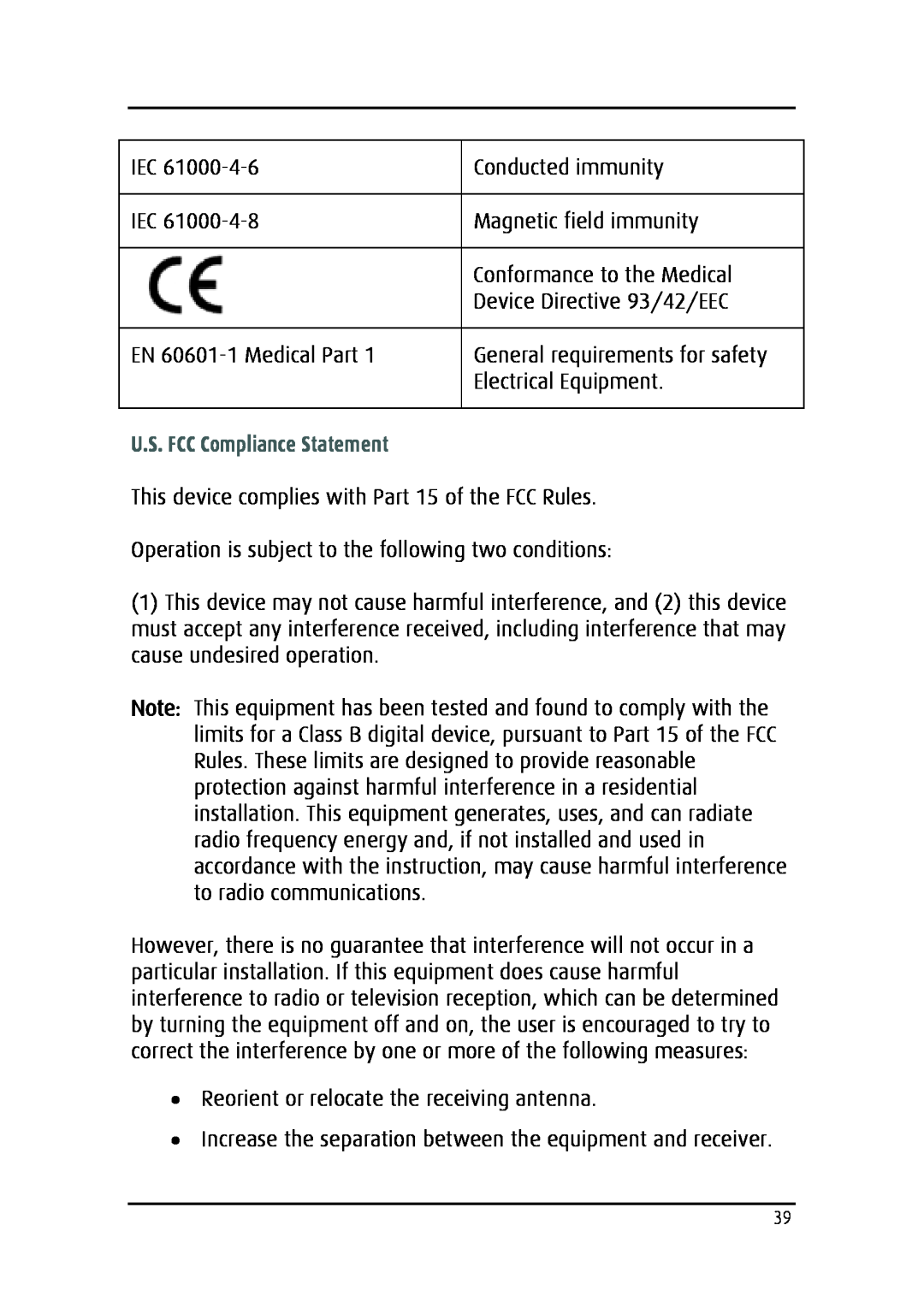 Barco MDRC-2124 user manual U.S. FCC Compliance Statement 