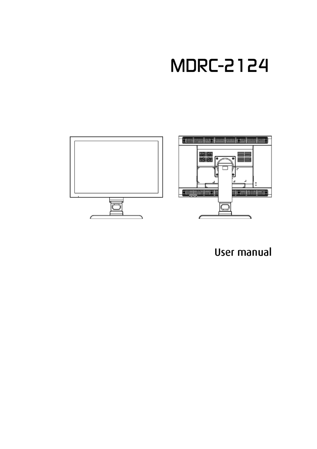 Barco MDRC-2124 user manual 