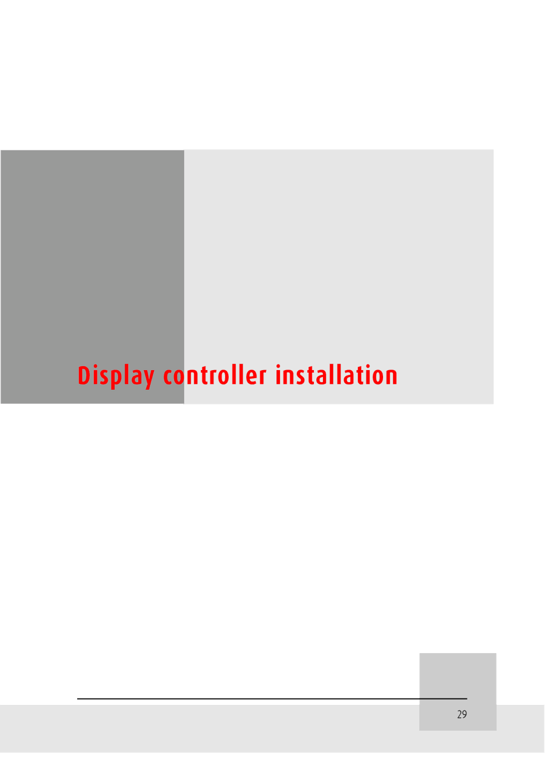 Barco MFGD 3621, MFGD 2621 user manual Display controller installation 