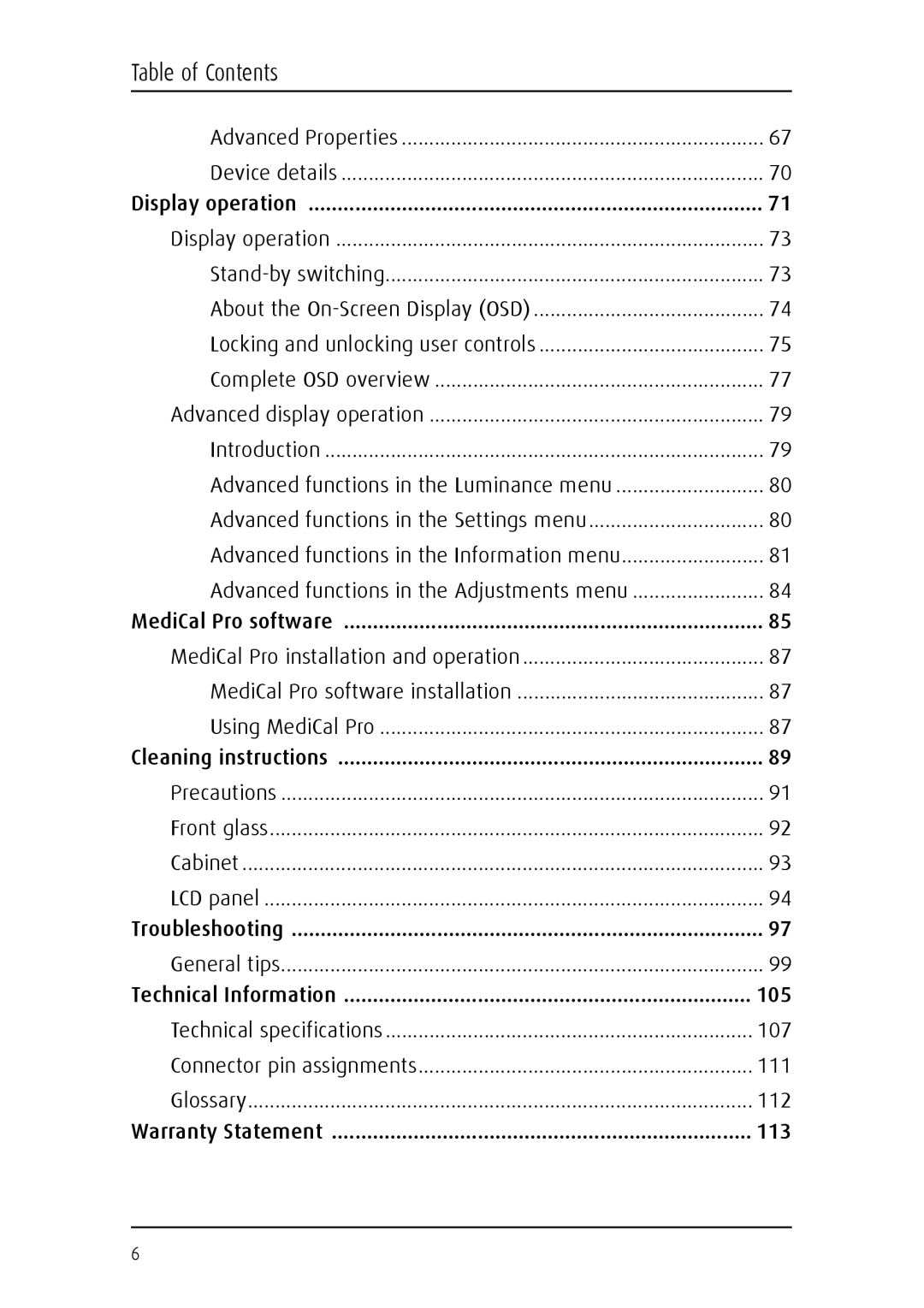 Barco MFGD 2621, MFGD 3621 user manual Locking and unlocking user controls 