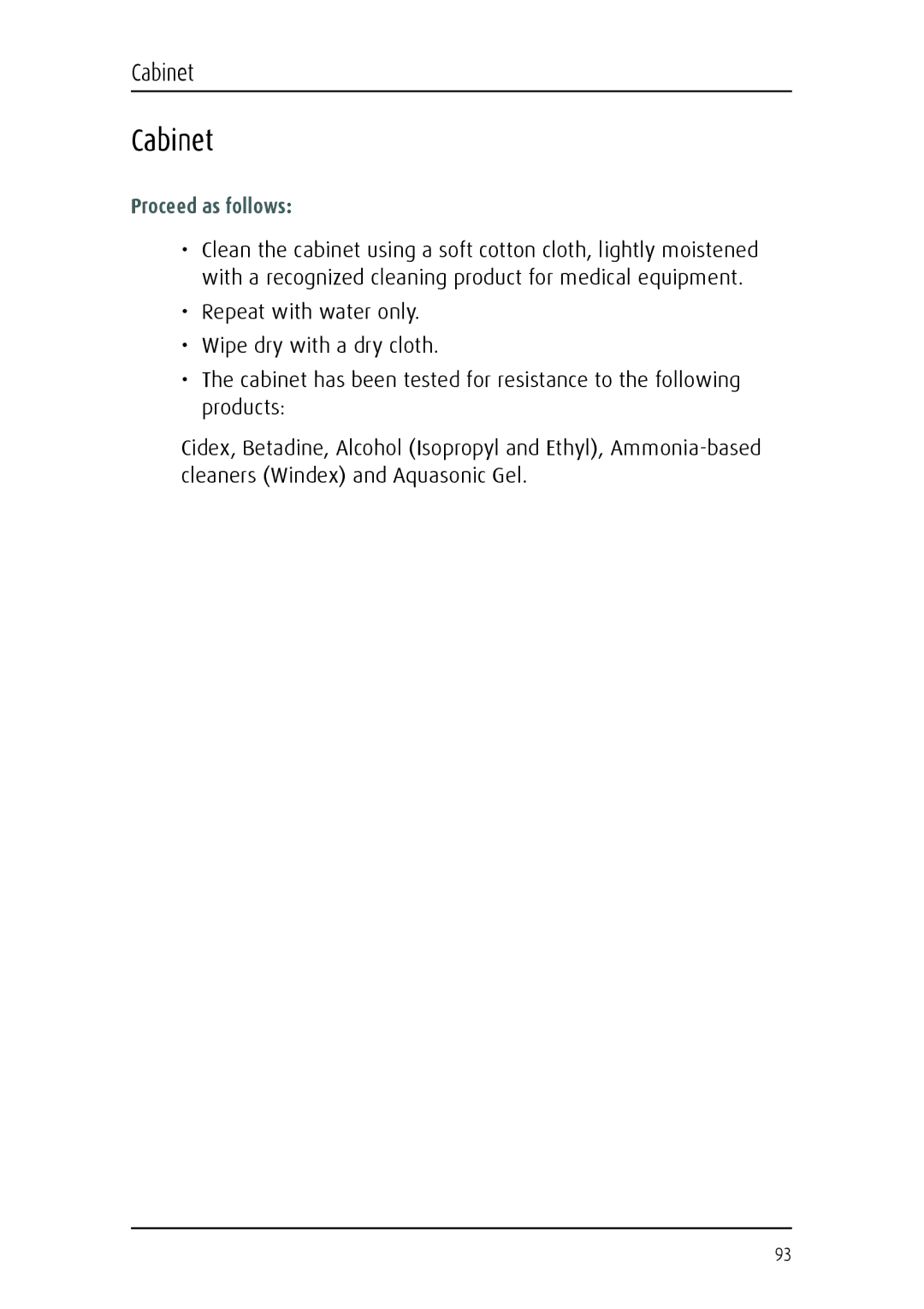 Barco MFGD 3621, MFGD 2621 user manual Cabinet 