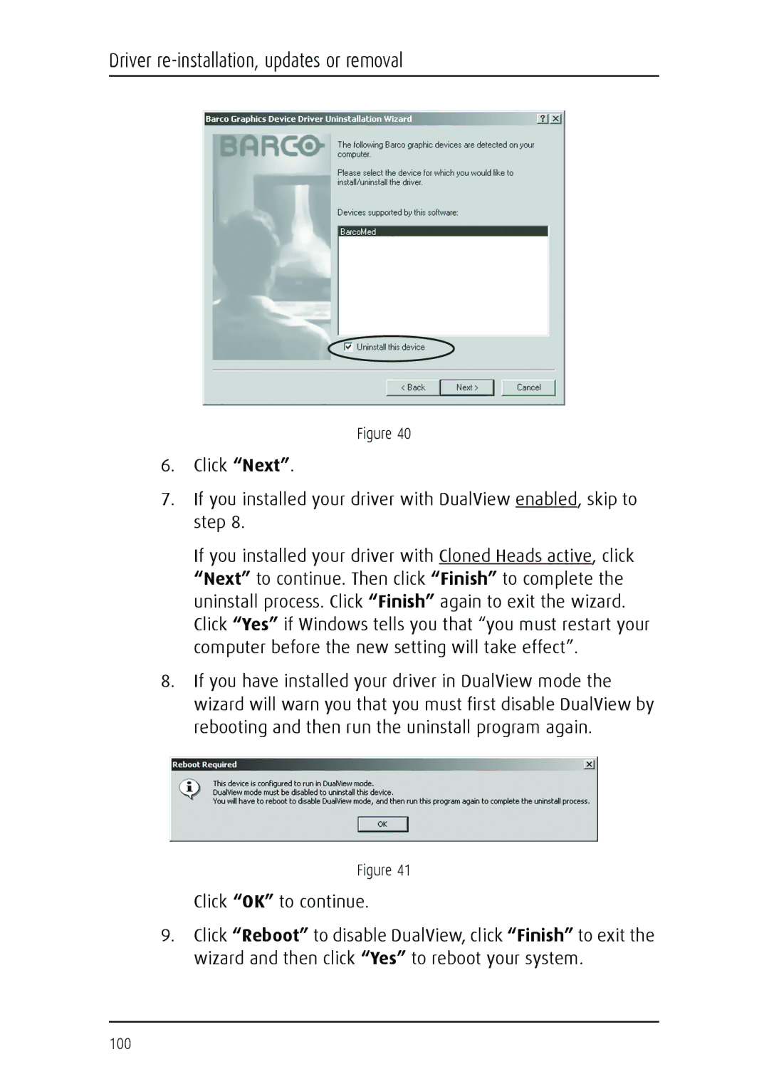 Barco MGP 15 user manual 100 