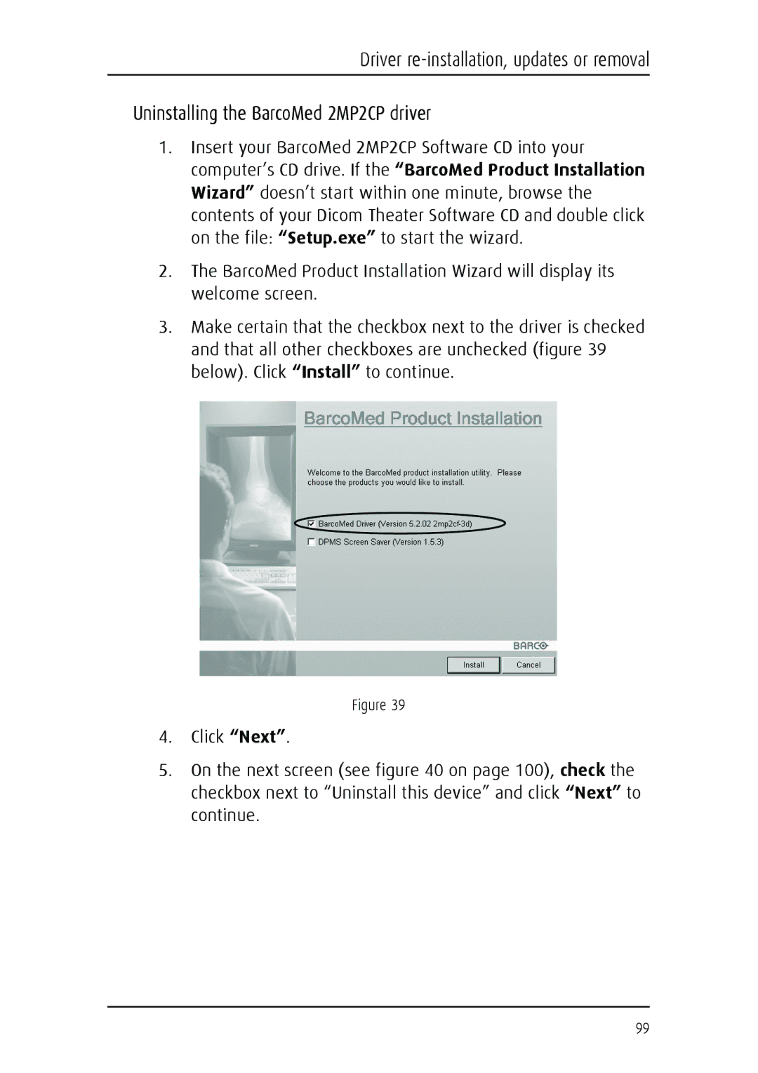 Barco MGP 15 user manual 