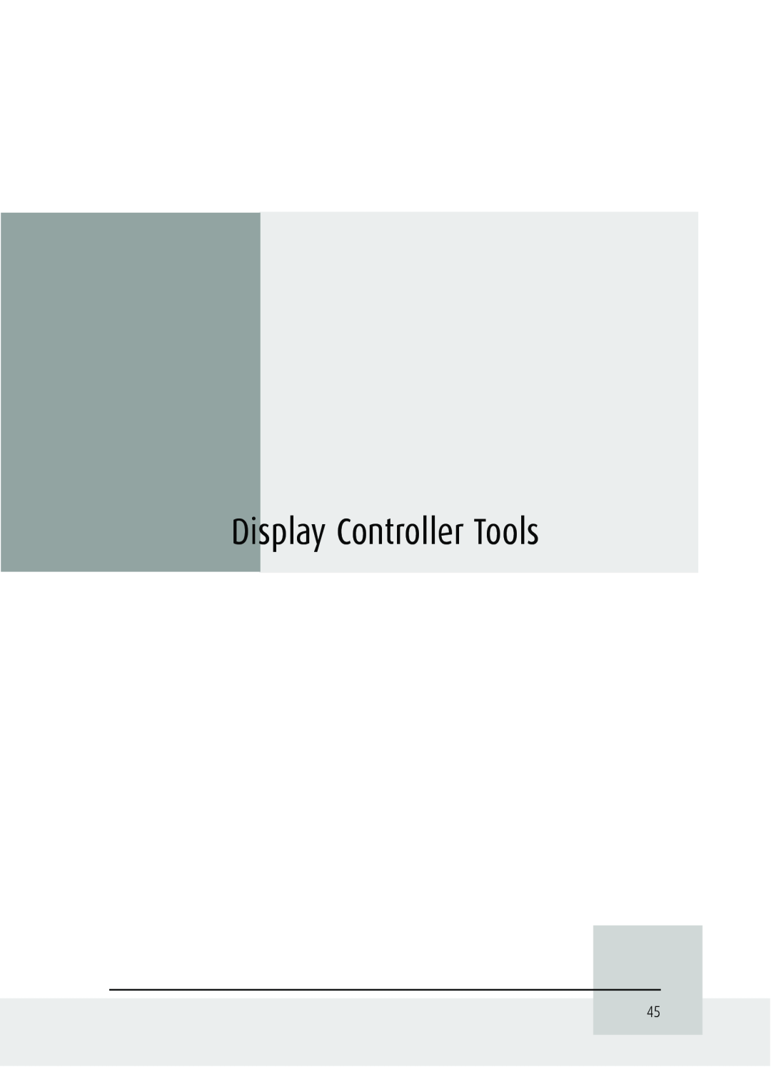 Barco MGP 15 user manual Display Controller Tools 