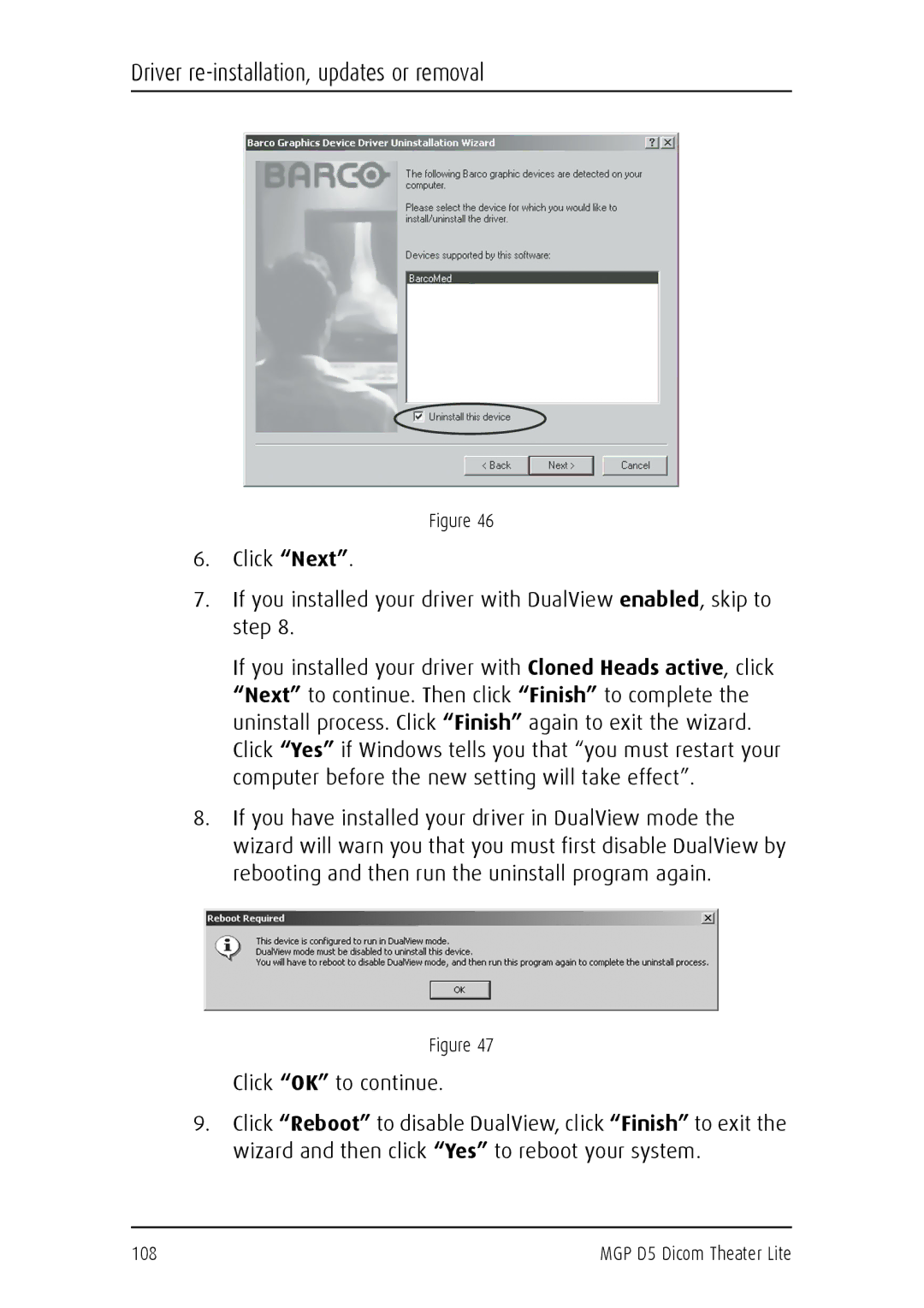 Barco user manual MGP D5 Dicom Theater Lite 