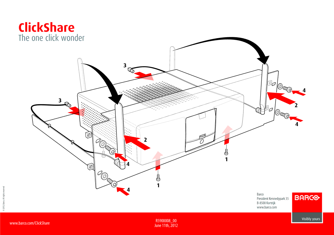 Barco R5900008_00 manual ClickShare 