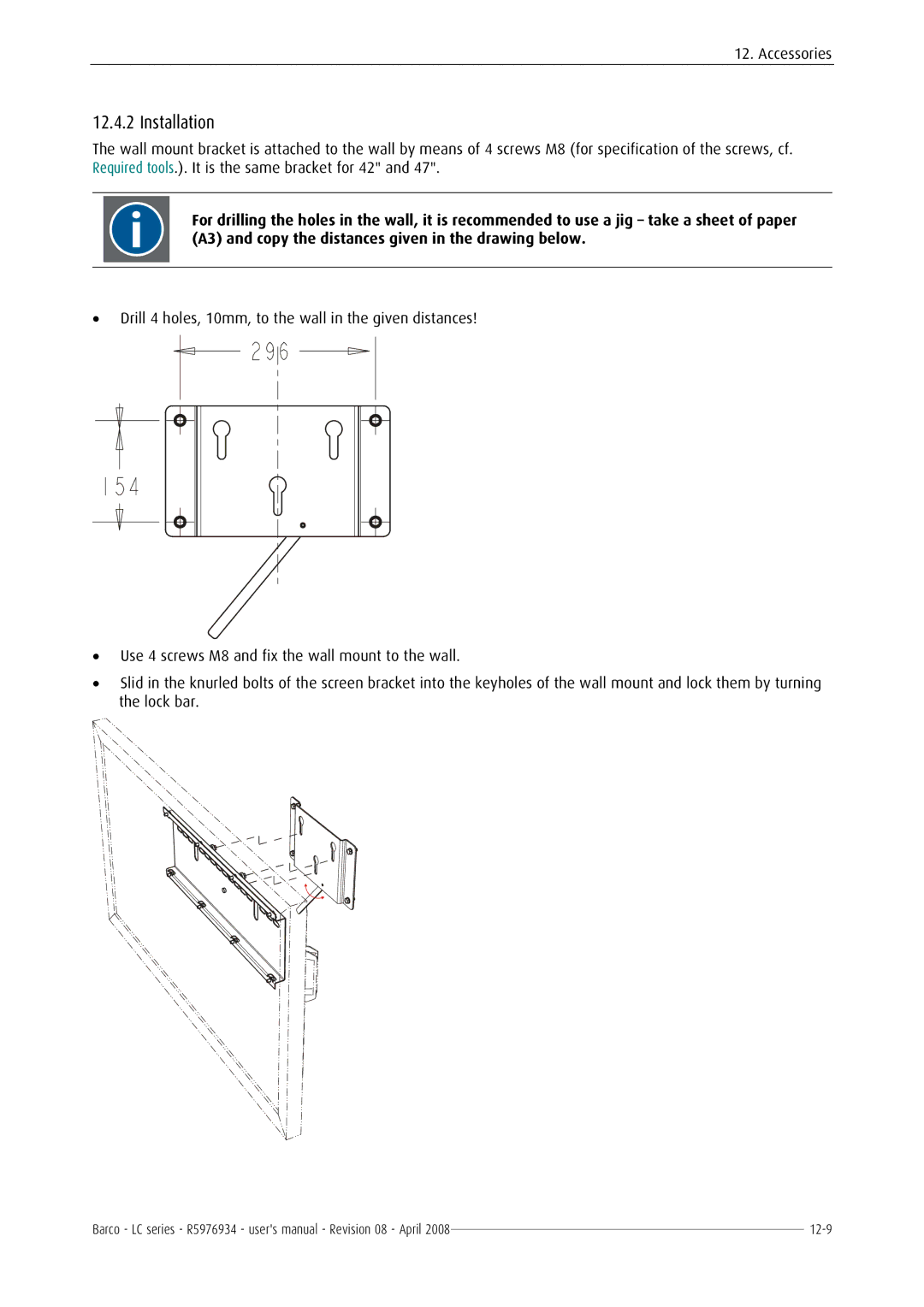 Barco R5976934 user manual Installation 