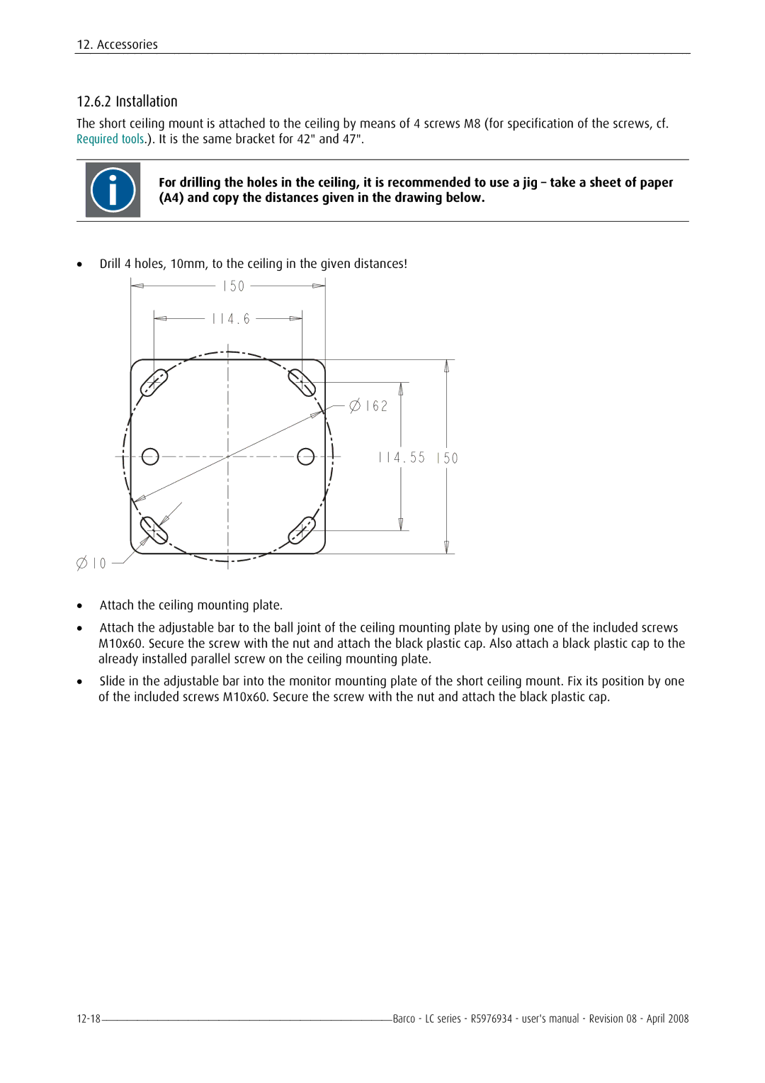 Barco R5976934 user manual Installation 