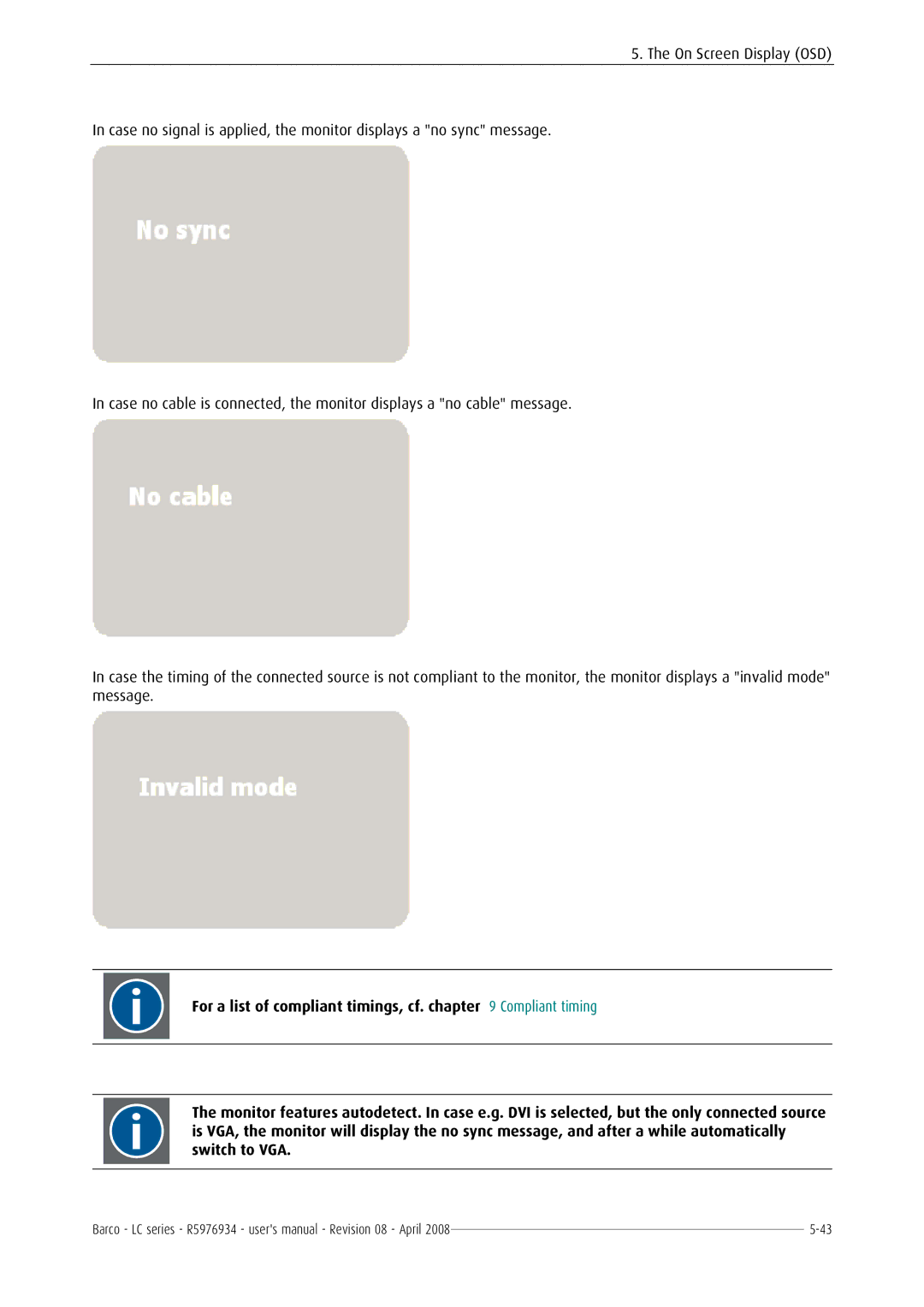 Barco R5976934 user manual 