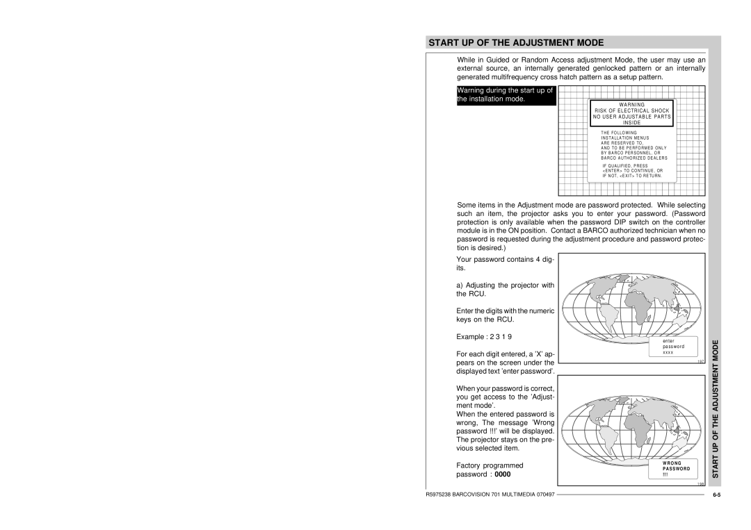 Barco R9000740 owner manual O N G S S W O R D 