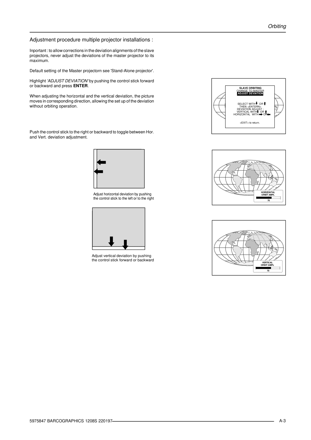 Barco R9000893, R9000896 owner manual Adjustment procedure multiple projector installations 