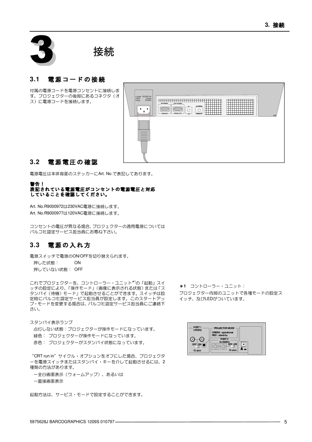 Barco R9000977 manual #$ %&!*+, Art. No 