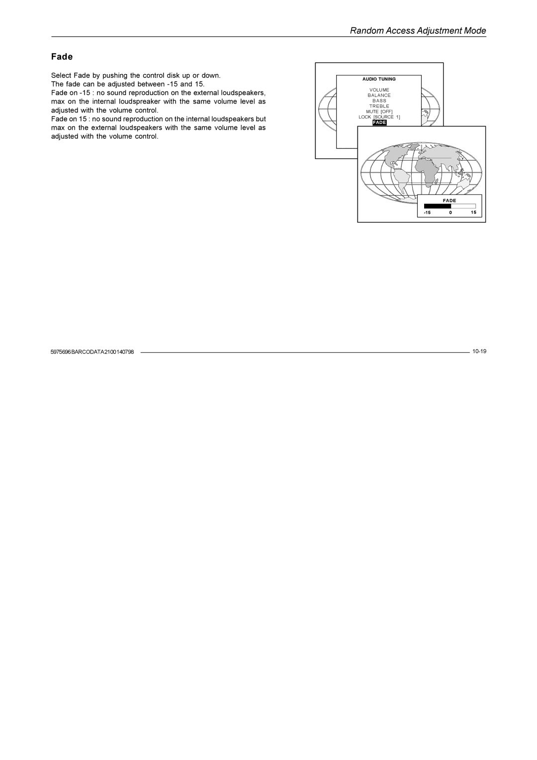 Barco R9001070 owner manual Fade 