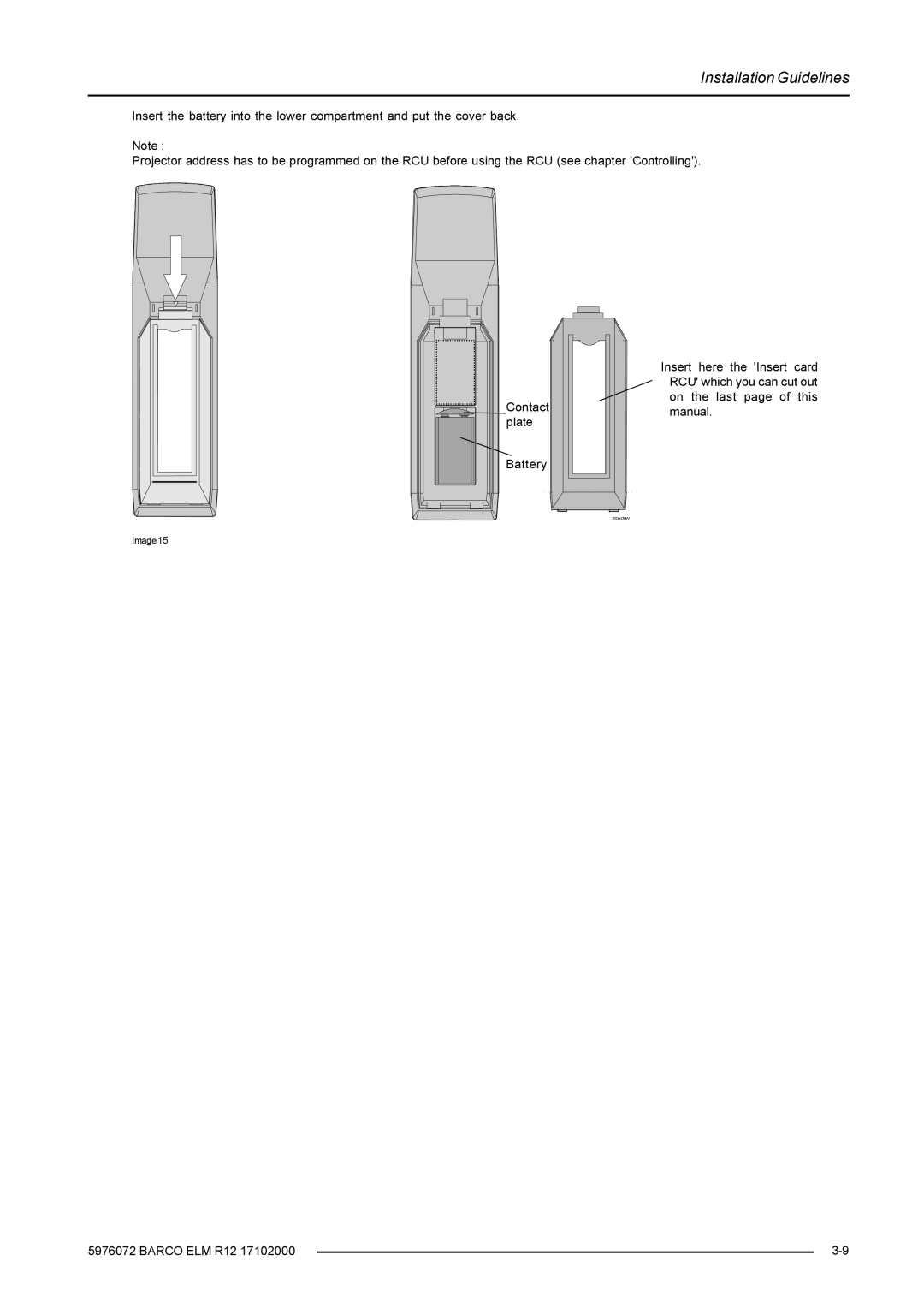 Barco R9001490 owner manual 310a.DRW 