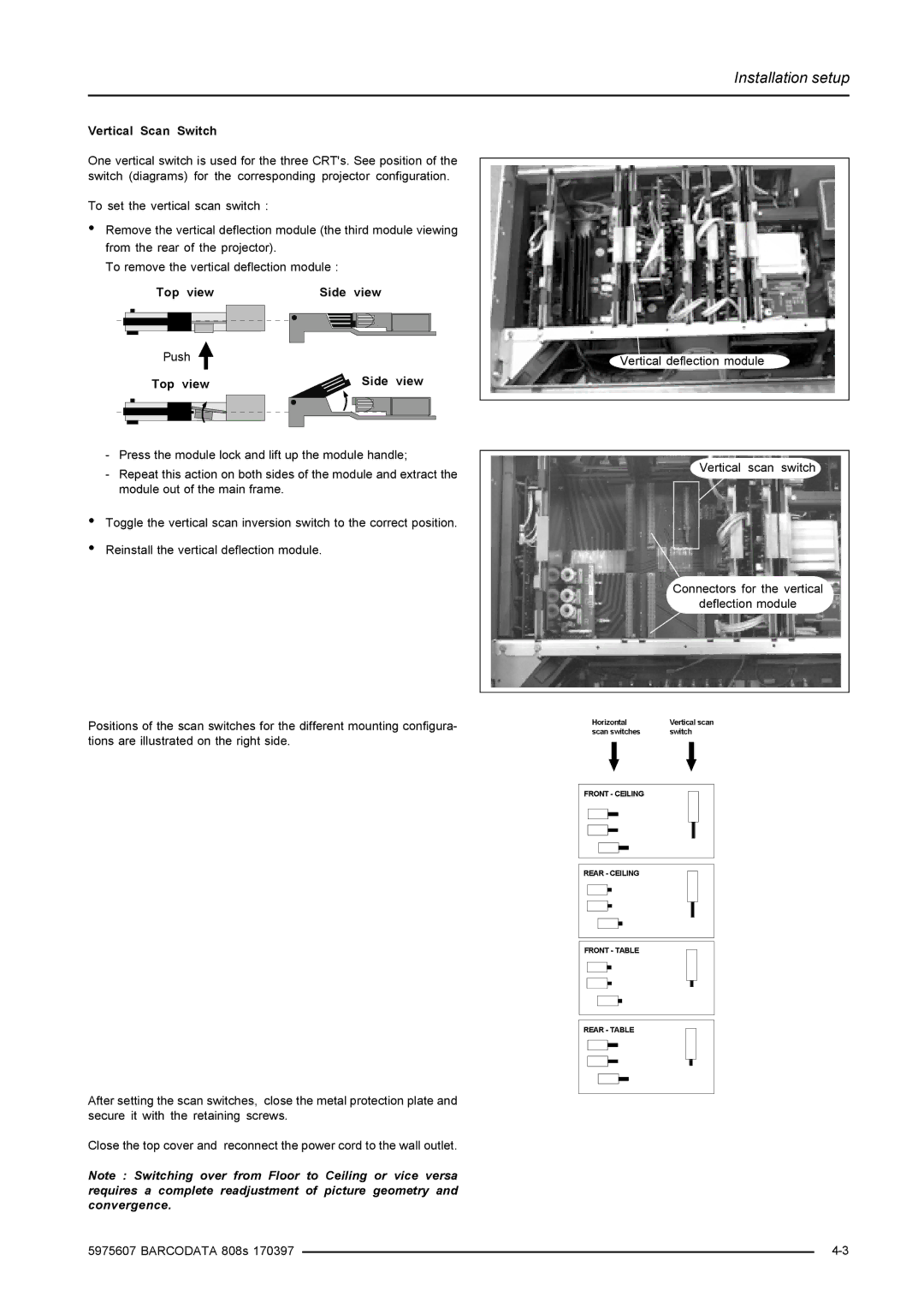 Barco R9002031, R9002038 installation manual $57$% 