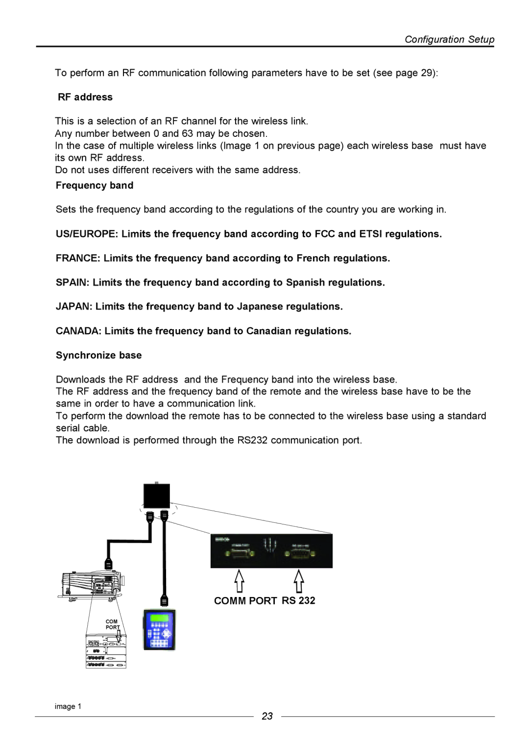 Barco R9840176, R9840171, R9840170 manual Download is performed through the RS232 communication port 