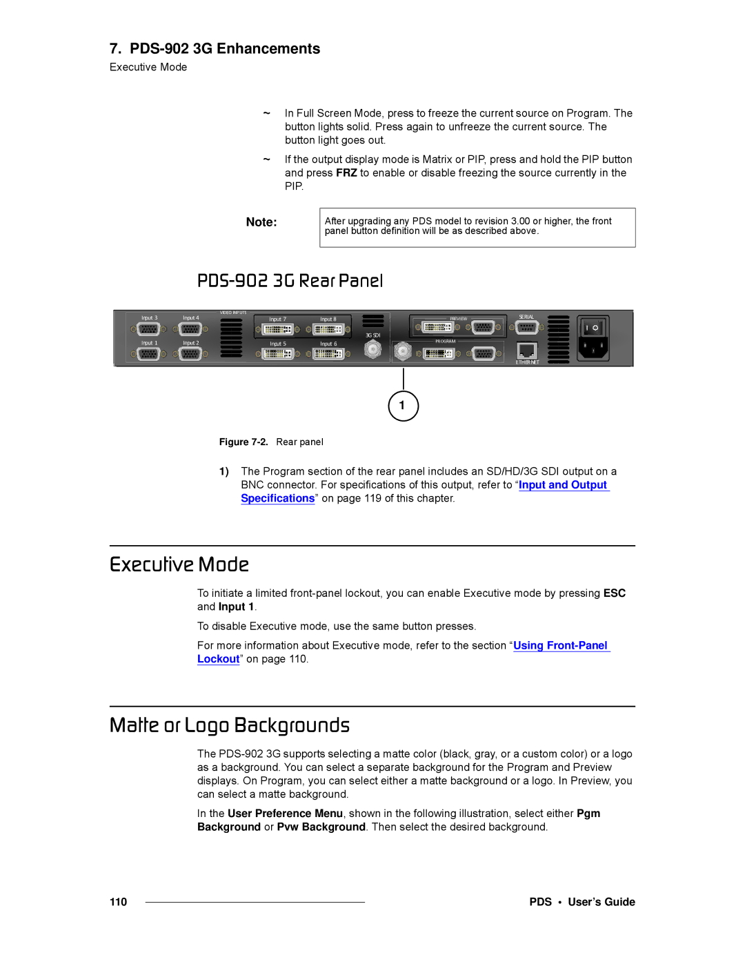 Barco SJ/T 11363-2006 manual BñÉÅìíáîÉ=jçÇÉ, ~ííÉ=çê=içÖç=~ÅâÖêçìåÇë, MapJVMO=Pd=oÉ~ê=m~åÉä 