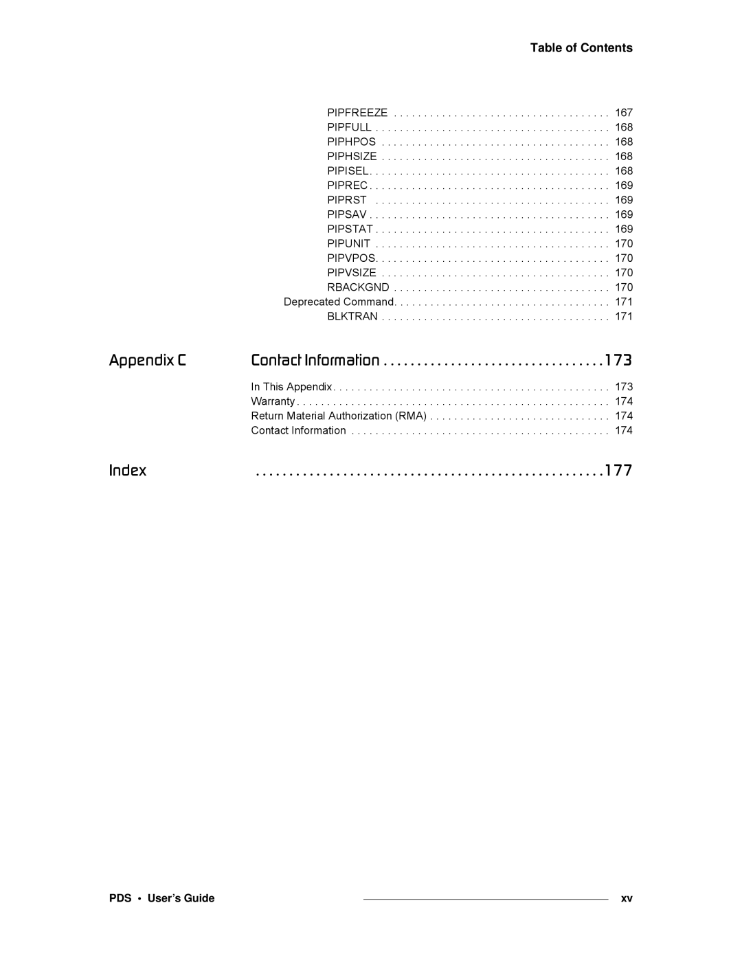 Barco SJ/T 11363-2006 manual Table of Contents 