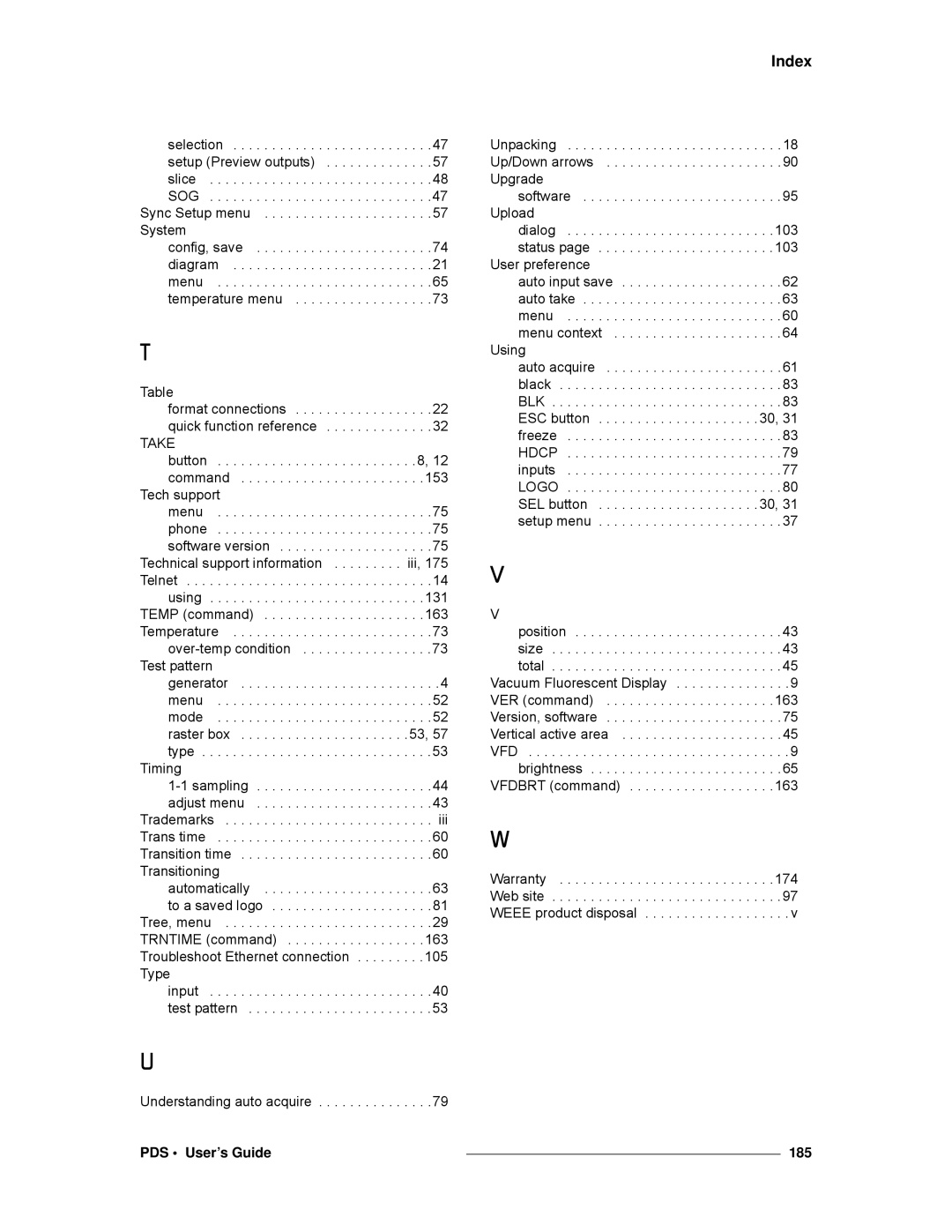 Barco SJ/T 11363-2006 manual PDS User’s Guide 185 