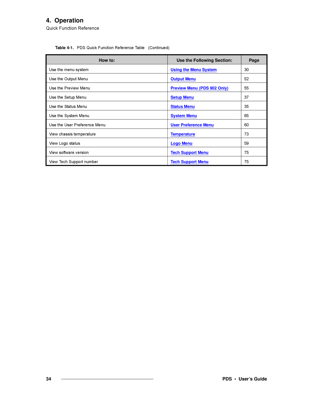 Barco SJ/T 11363-2006 manual Using the Menu System 