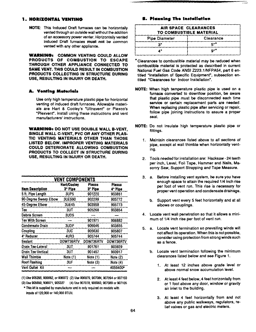 Bard 403293A manual 