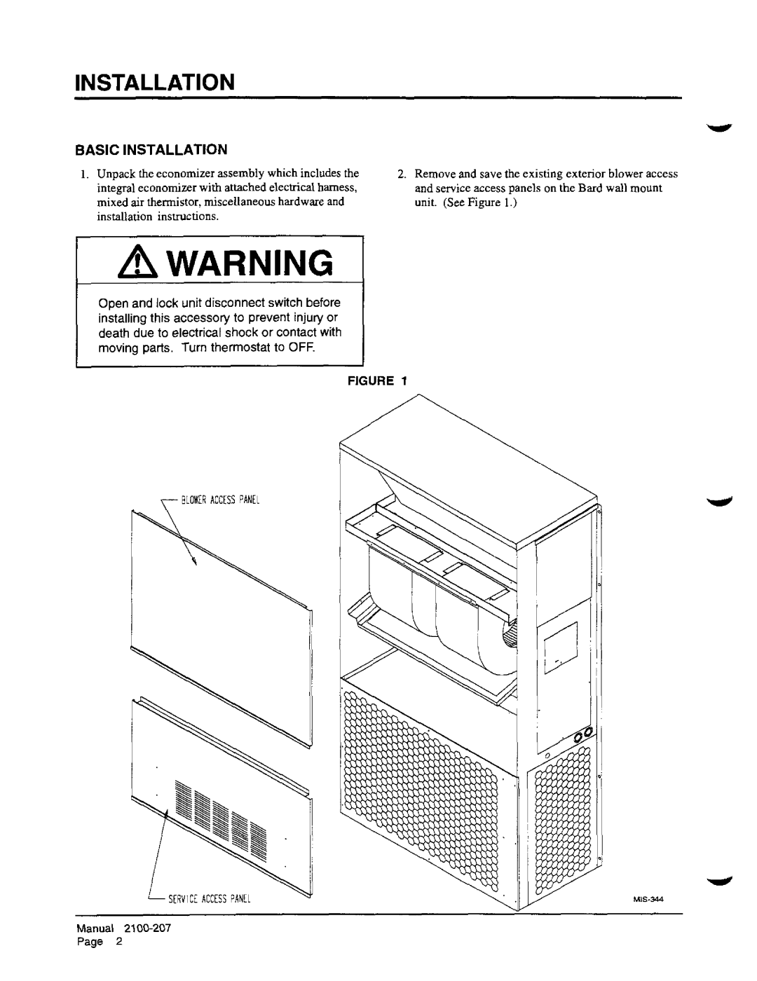 Bard EIFM-2, EIFM-3 manual 