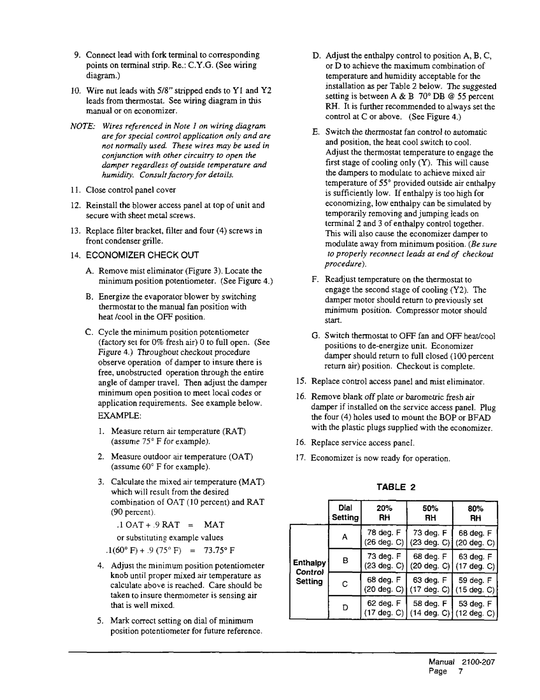 Bard EIFM-3, EIFM-2 manual 