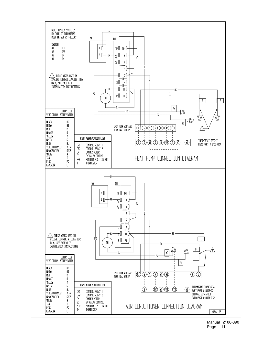 Bard EIFM-3B, EIFM-2B installation instructions Manual 2100-390 