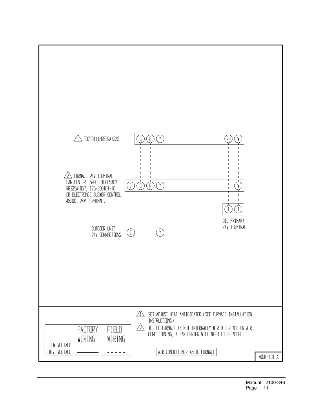 Bard HAC601-BD040, HAC421-AD040, HAC601-AD040, HAC481-BD040, HAC481-AD040, HAC181-AD040, HAC241-AD040 Manual 2100-346 