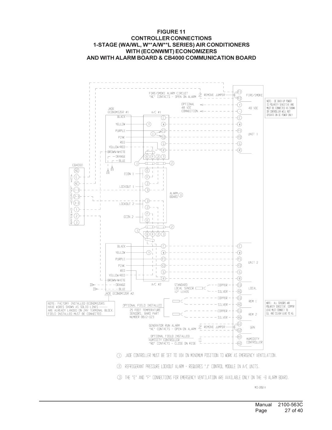 Bard MC4000 installation instructions Manual 