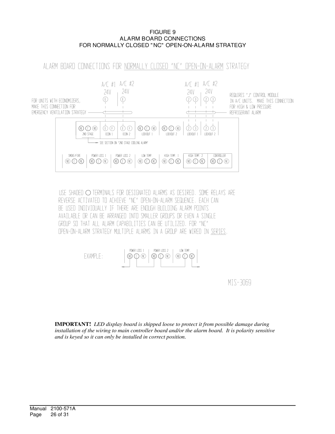 Bard MV4000 installation instructions Manual 2100-571A 