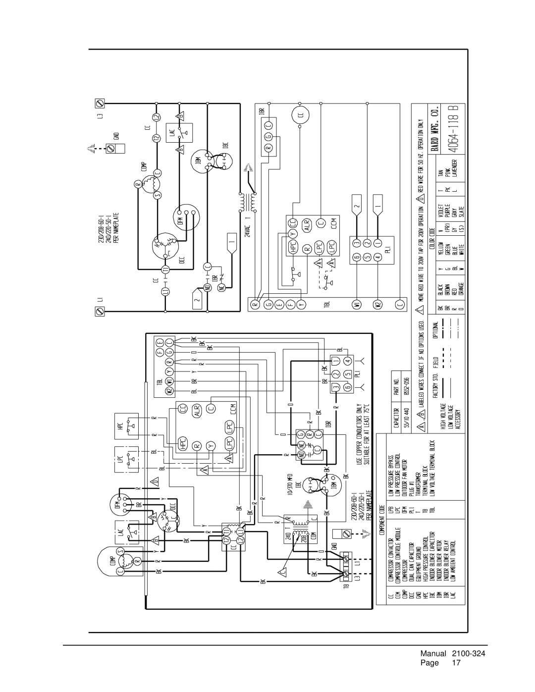 Bard P1142A3, P1148A1, P1060A1 installation instructions Manual 