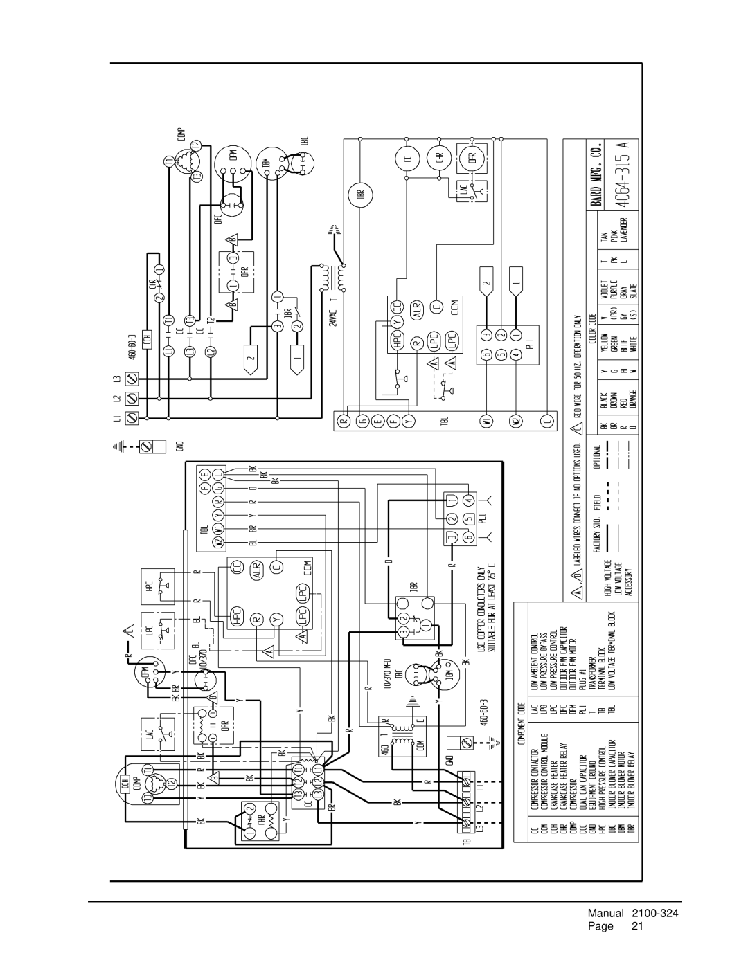 Bard P1060A1, P1148A1, P1142A3 installation instructions Manual 