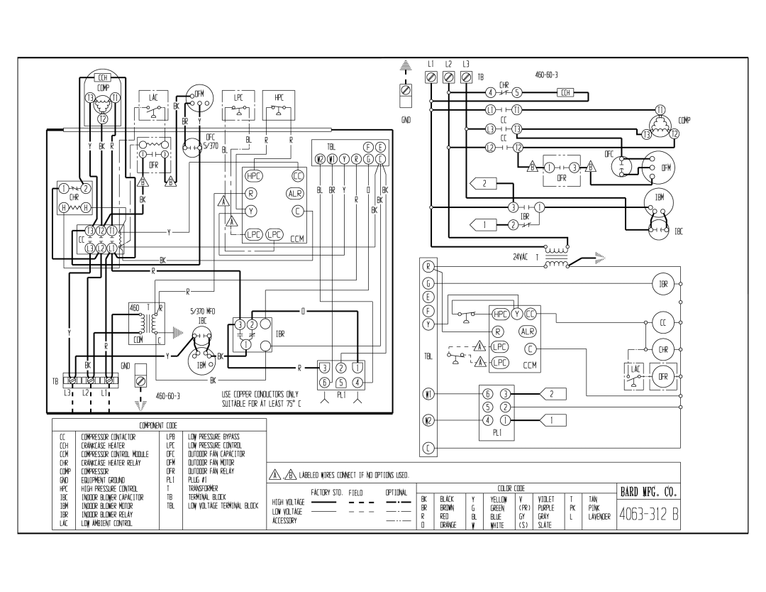 Bard P1124A3, P1224A2 installation instructions 