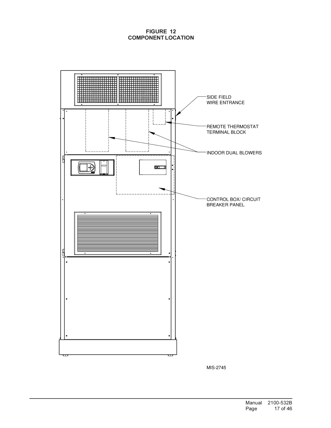 Bard QW3S1, QW4S1, QW5S1, QW2S1 installation instructions Component Location 