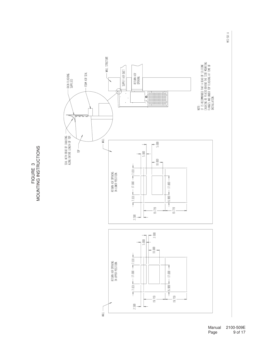 Bard W12A2-A installation instructions Mounting Instructions 