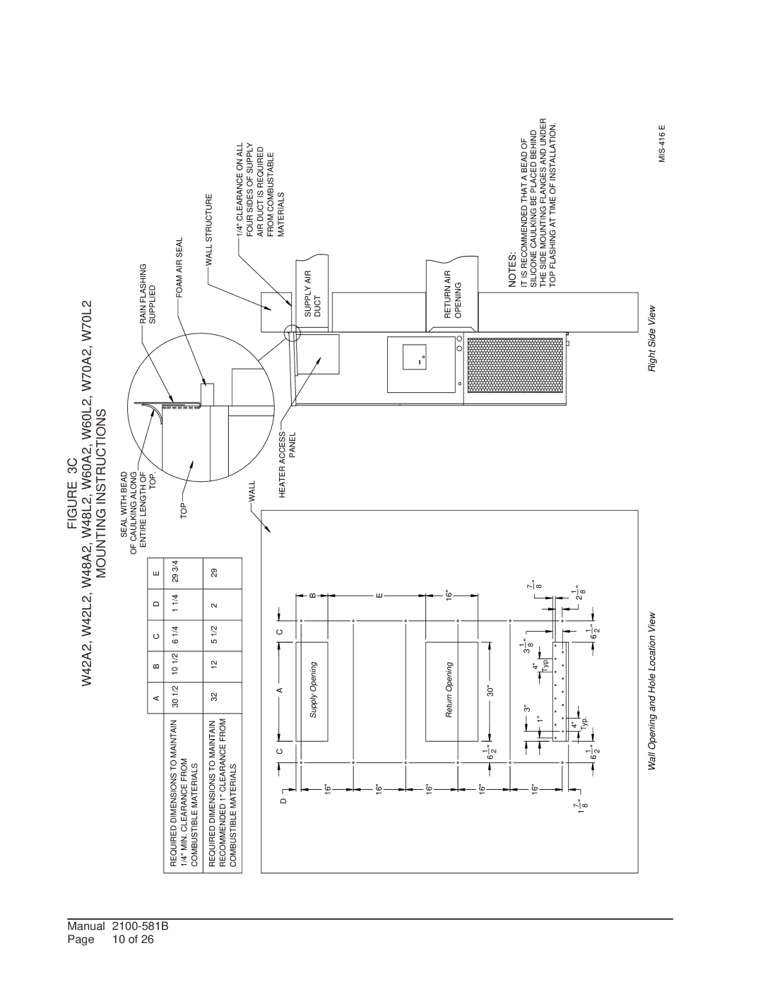 Bard w17a2 installation instructions W42A2, W42L2, W48A2, W48L2, W60A2, W60L2, W70A2, W70L2 