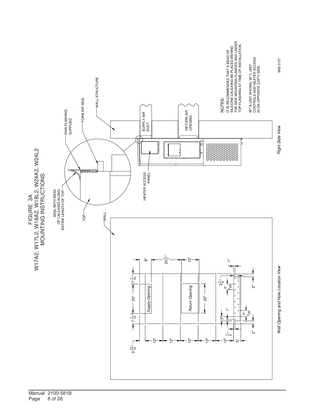 Bard w17a2 installation instructions Mounting Instructions 