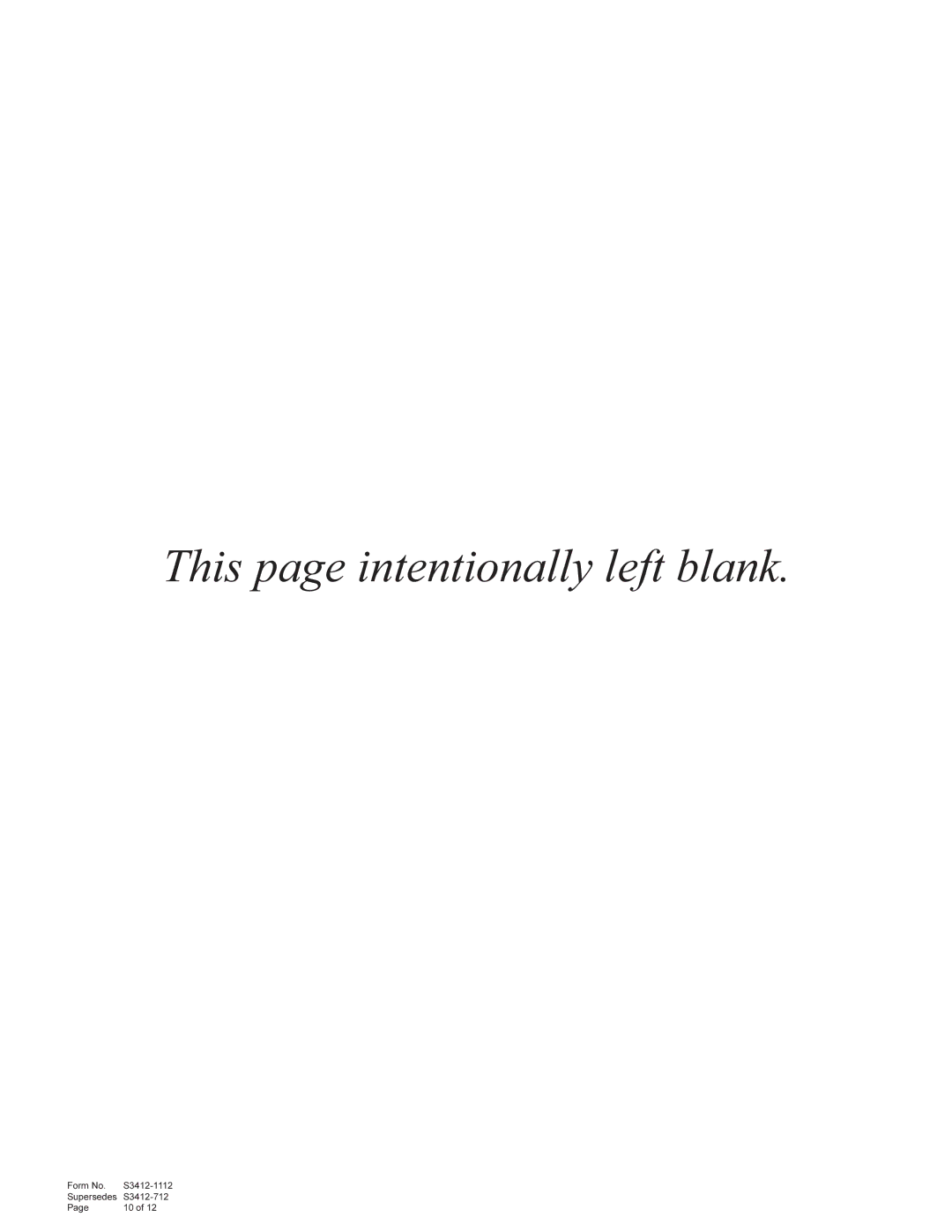 Bard W61A1, W49A1, W38A1 manual This page intentionally left blank 