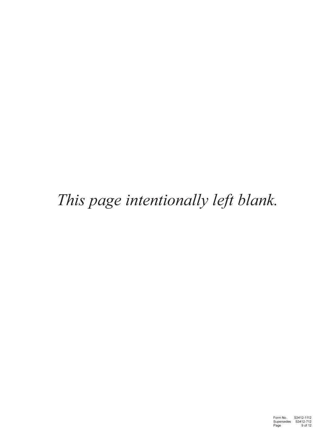 Bard W49A1, W61A1, W38A1 manual This page intentionally left blank 