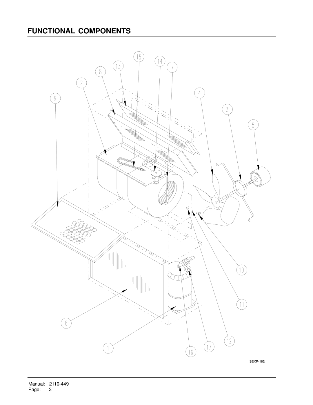 Bard WE301, WE371 manual Functional Components 