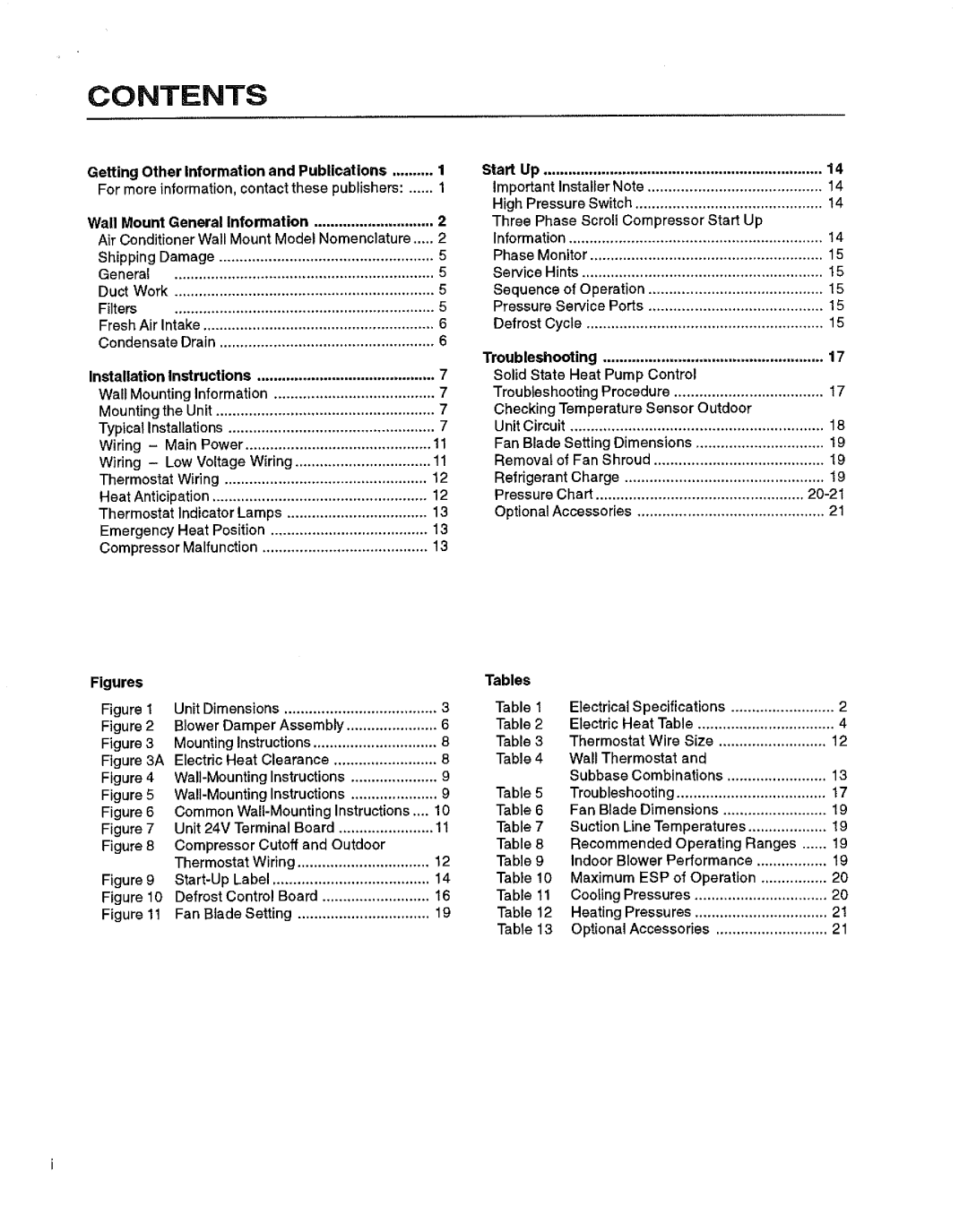 Bard WH421, WH482, WH602 manual 