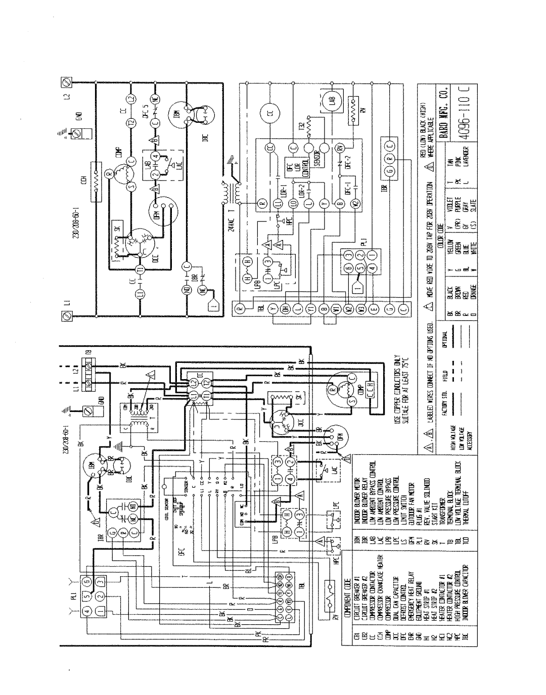 Bard WH482, WH602, WH421 manual 