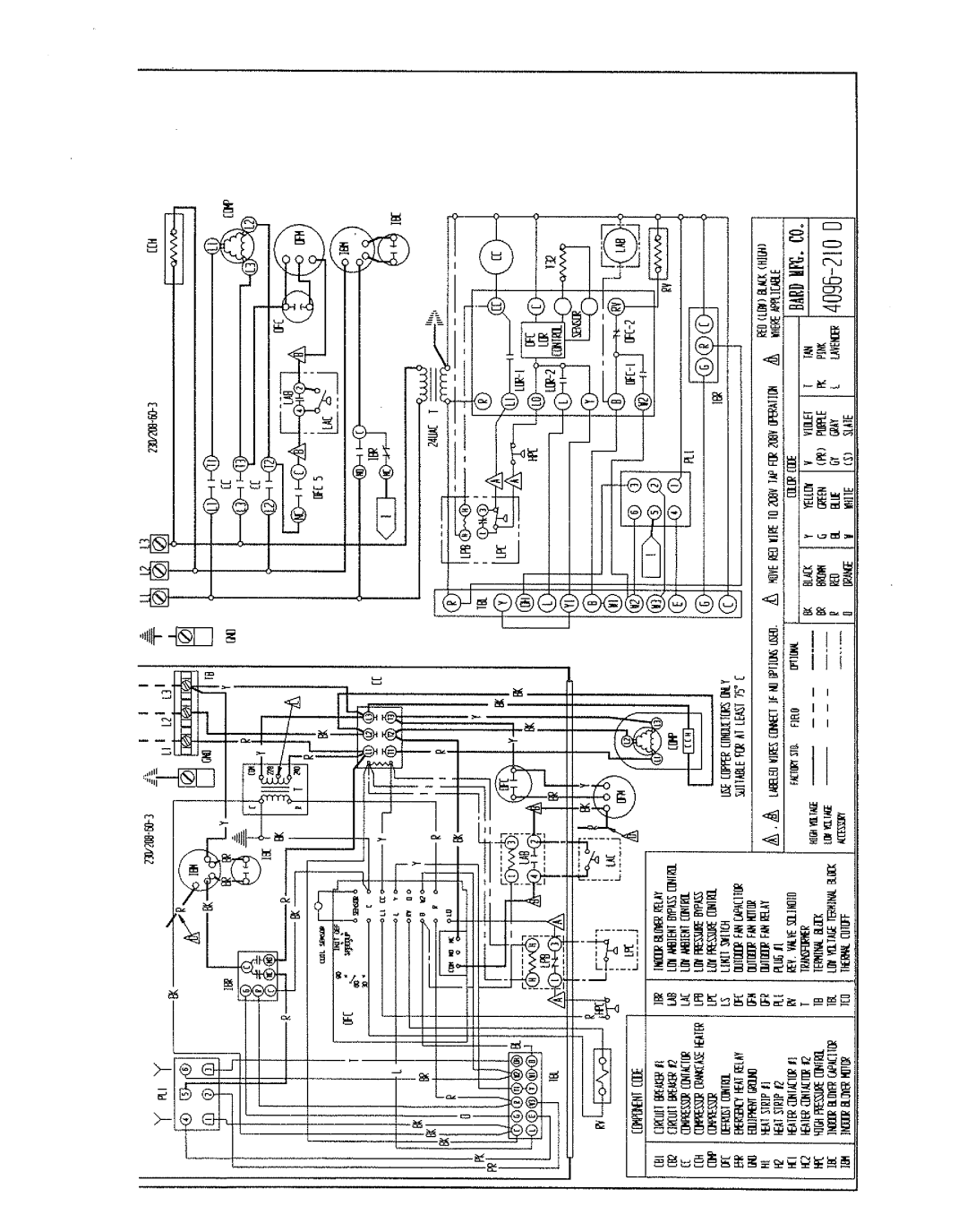 Bard WH421, WH482, WH602 manual 