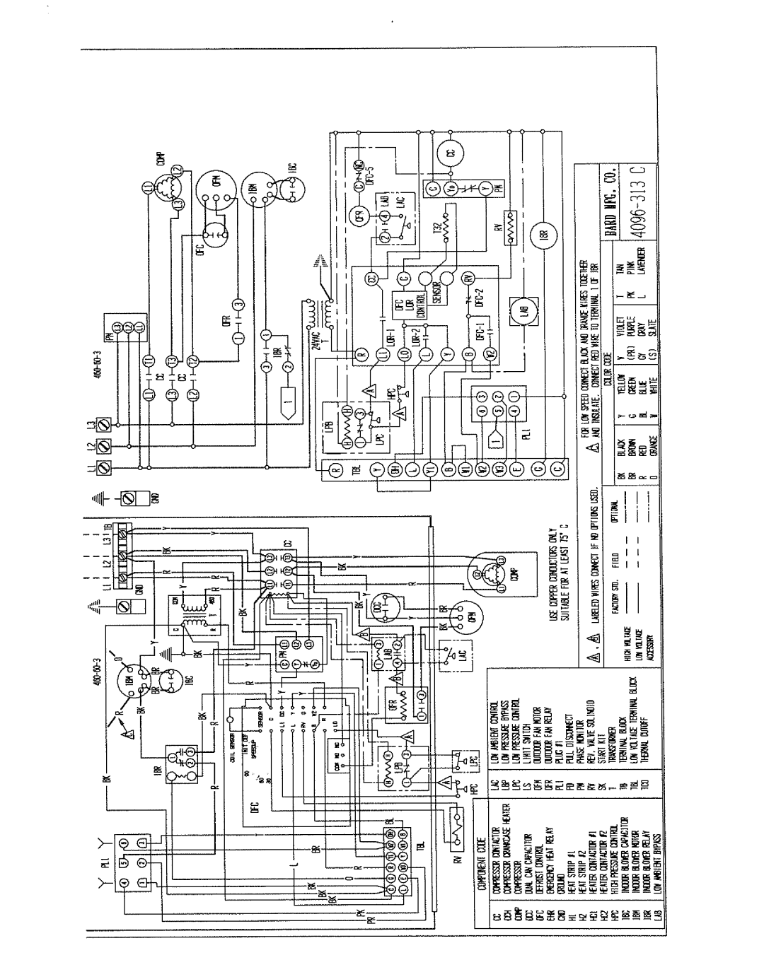 Bard WH421, WH482, WH602 manual 