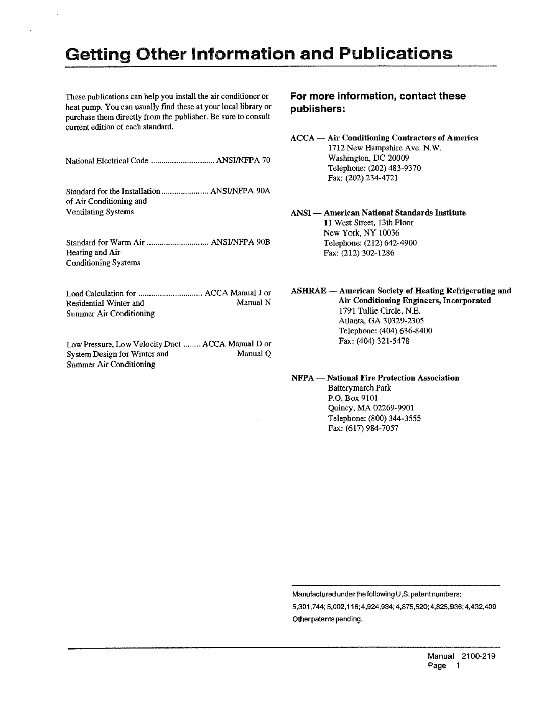 Bard WH482, WH602, WH421 manual 