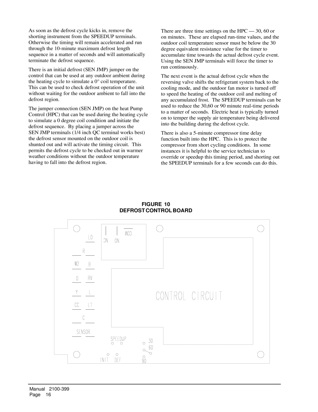 Bard WH602, WH483, WH421 installation instructions Defrost Control Board 