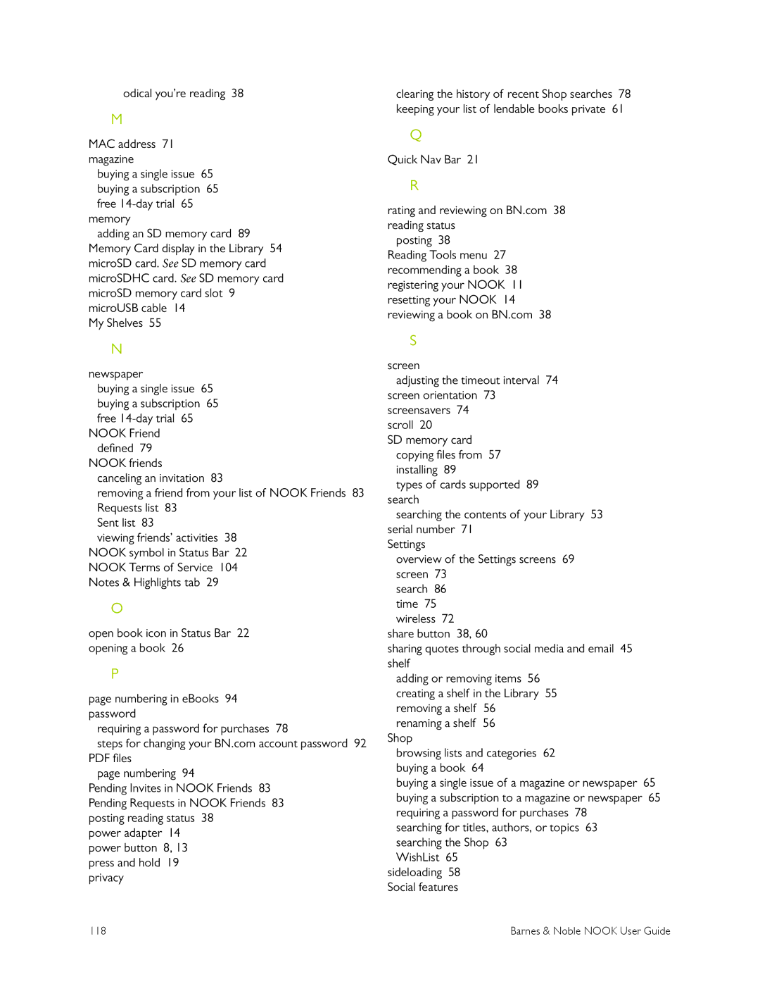 Barnes & Noble BNRV300 manual Odical you’re reading MAC address 71 magazine 