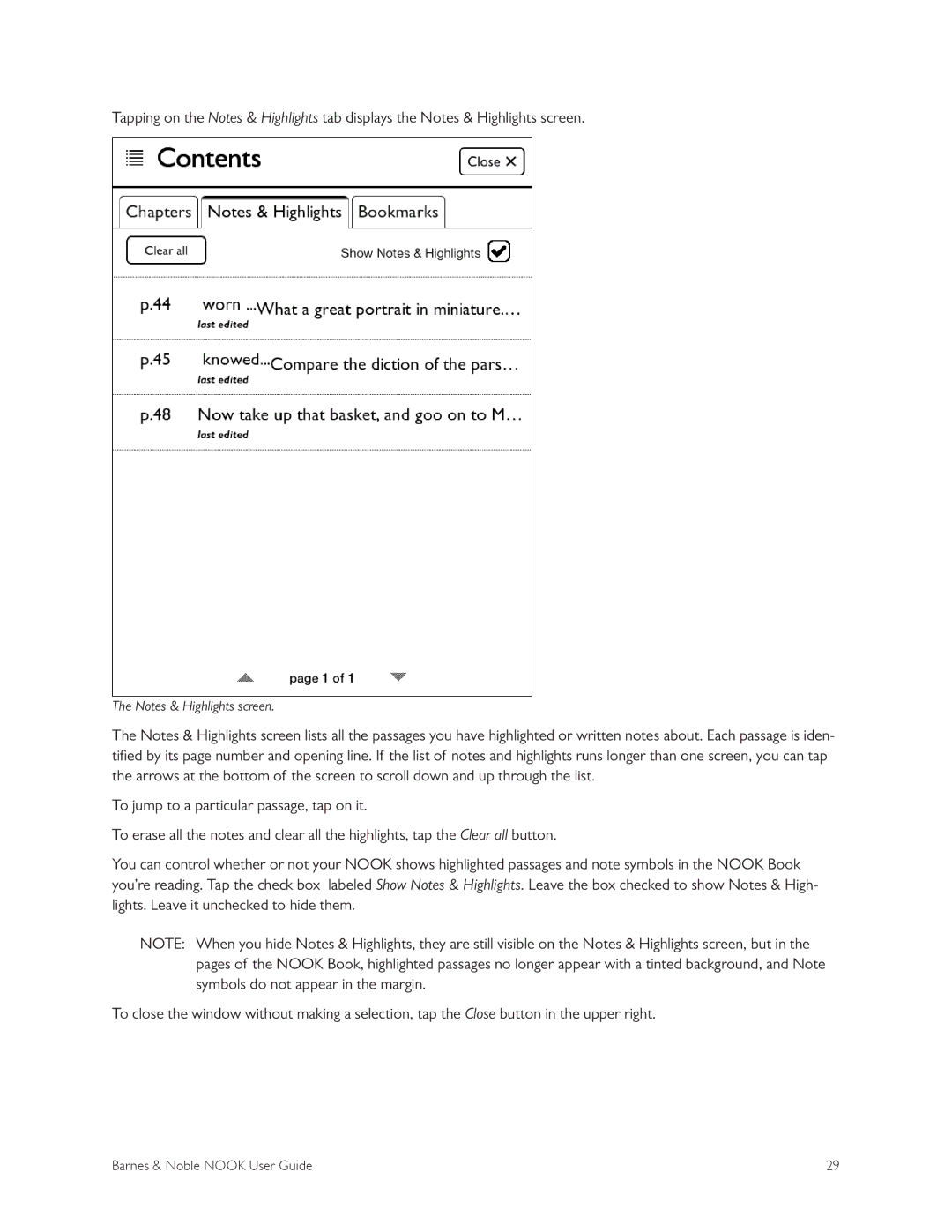 Barnes & Noble BNRV300 manual Barnes & Noble Nook User Guide 