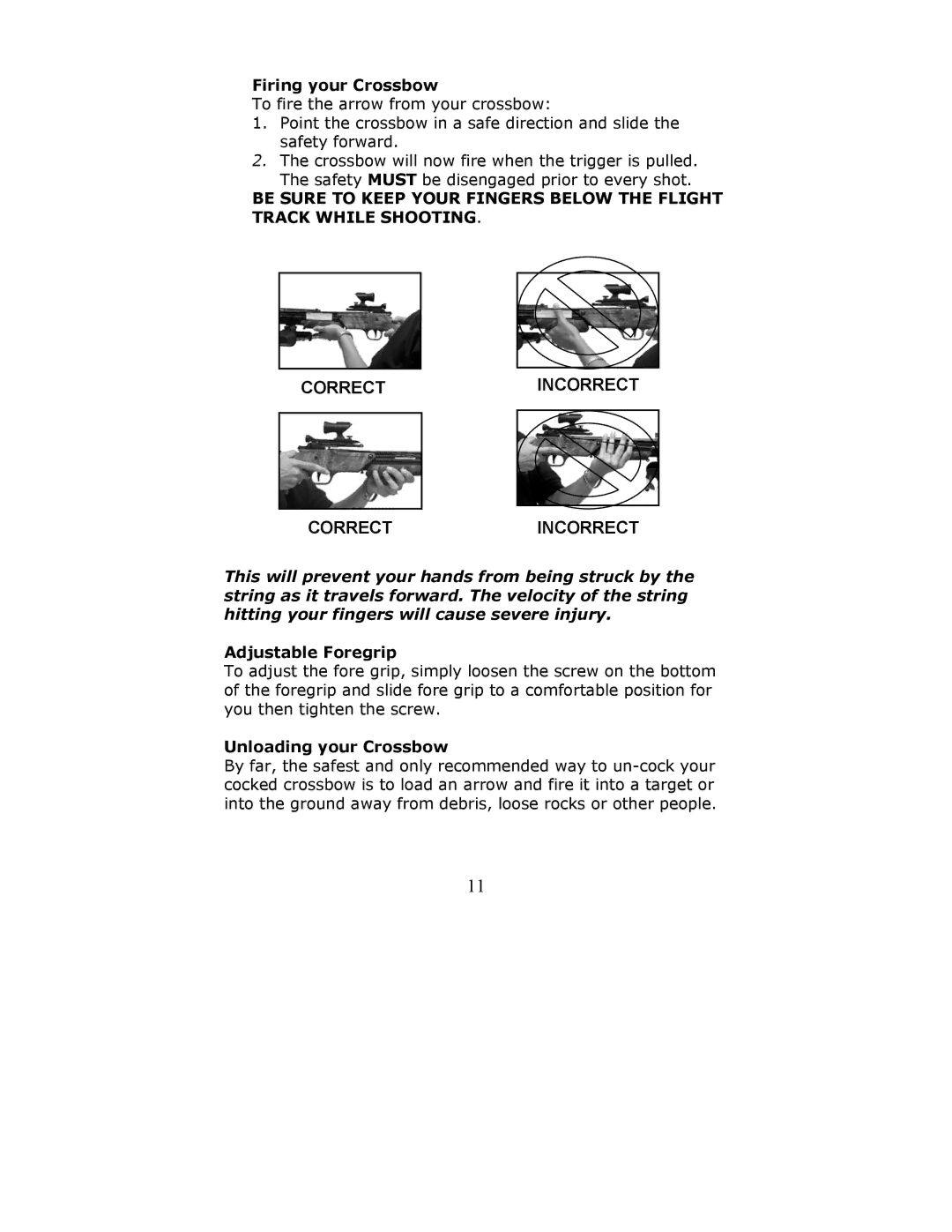 Barnett Engineering RX150 warranty Correctincorrect 